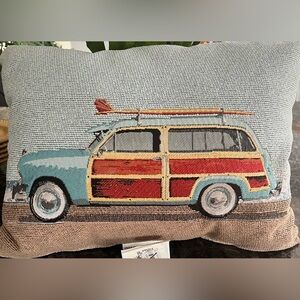 Wagon & Surfboard Pillow